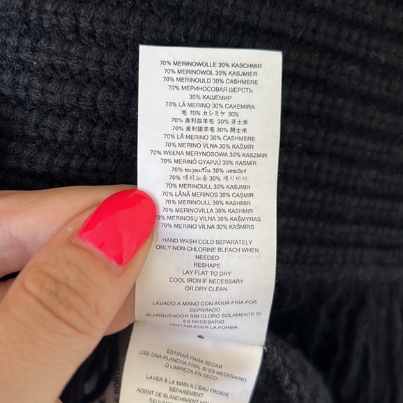 Michael Kors Merino Wool and Cashmere Fringe Sweater - Picture 6 of 6